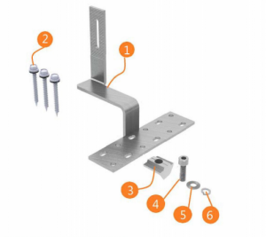 Móc treo mái ngói năng lượng mặt trời 3 #