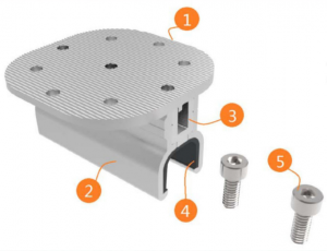 Abrazadera de techo de montaje solar