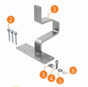 Móc treo mái ngói năng lượng mặt trời 6 #