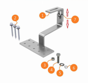 Móc treo mái ngói năng lượng mặt trời 11 #