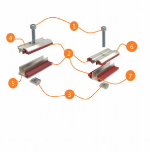 Kẹp mái gắn năng lượng mặt trời Kẹp phim mỏng