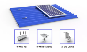 Qinkai Solar Mount Racking System Mini Rail Roof mounting systems